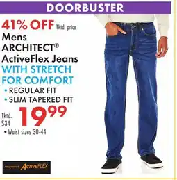 Boscov's Mens ARCHITECT ActiveFlex Jeans offer