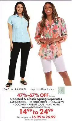 Boscov's Updated & Classic Spring Separates offer