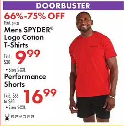 Boscov's Mens SPYDER Logo Cotton T-Shirts offer