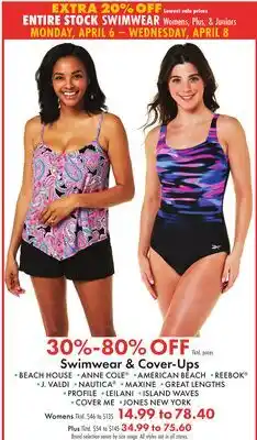 Boscov's Swimwear & Cover-Ups offer