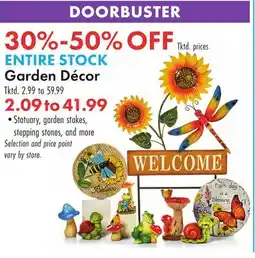 Boscov's Garden Décor offer