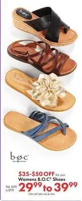 Boscov's Womens B. O. C Shoes offer