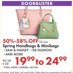 Boscov's Spring Handbags & Minibags offer