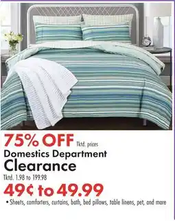 Boscov's Domestics Department Clearance offer