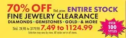 Boscov's ENTIRE STOCK FINE JEWELRY CLEARANCE offer