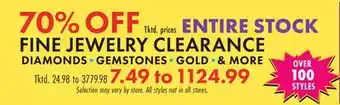 Boscov's ENTIRE STOCK FINE JEWELRY CLEARANCE offer