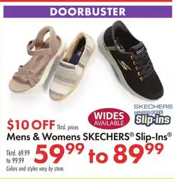 Boscov's Mens & Womens SKECHERS Slip-Ins offer