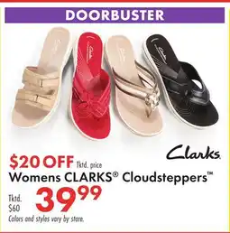 Boscov's Womens CLARKS Cloudsteppers offer