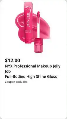 JC Penney NYX Professional Makeup Jelly Job Full-Bodied High Shine Gloss offer
