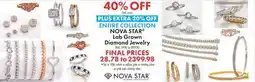 Boscov's ENTIRE COLLECTION NOVA STAR Lab Grown Diamond Jewelry offer