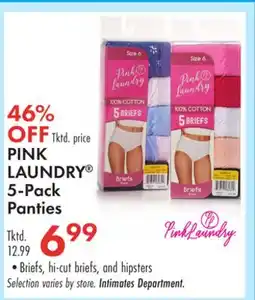Boscov's PINK LAUNDRY 5-Pack Panties offer
