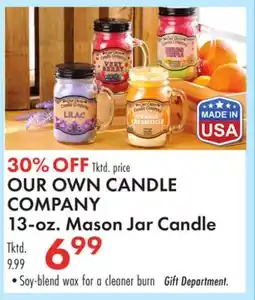 Boscov's OUR OWN CANDLE COMPANY offer