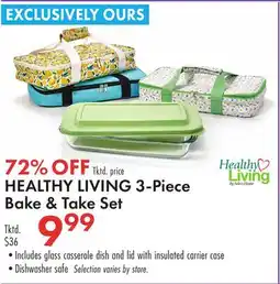 Boscov's HEALTHY LIVING 3-Piece Bake & Take Set offer