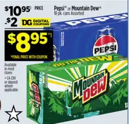 Dollar General Pepsi or Mountain Dew offer