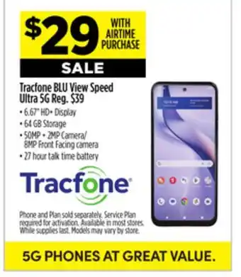 Dollar General Tracfone BLU View Speed Ultra offer