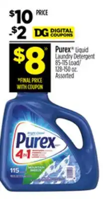 Dollar General Purex Liquid Laundry Detergent offer