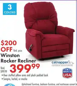 Boscov's Winston Rocker Recliner offer