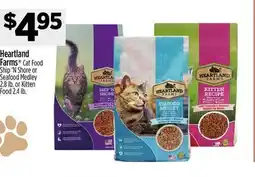 Dollar General Heartland Farms Cat Food Ship'N Shore or Seafood Medley 2.8 lb. or Kitten Food 2.4 lb offer