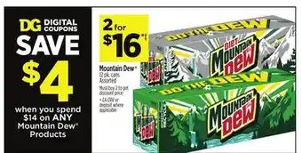 Dollar General Mountain Dew offer