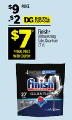 Dollar General Finish Dishwashing Tabs Quantum offer