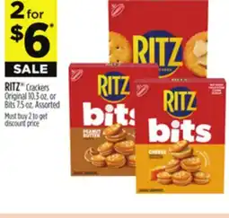 Dollar General RITZ Crackers Original 10.3 oz. or Bits 7.5 oz offer