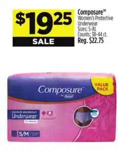 Dollar General Composure Women's Protective Underwear offer