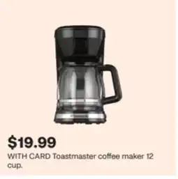CVS Toastmaster coffee maker 12 cup offer