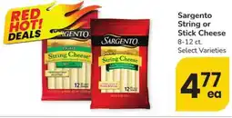 Albertsons Sargento String or Stick Cheese offer