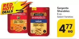 Albertsons Sargento Sharables offer