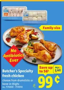 Lidl Butcher's Specialty fresh chicken offer