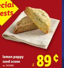 Lidl lemon poppy seed scone offer