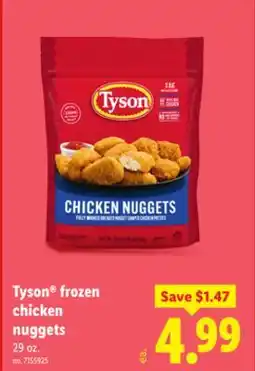 Lidl Tyson frozen chicken nuggets offer