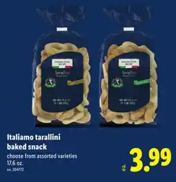 Lidl Italiamo tarallini baked snack offer