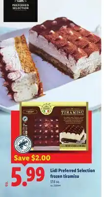 Lidl Lidl Preferred Selection frozen tiramisu offer