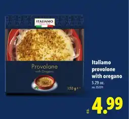 Lidl Italiamo provolone with oregano offer