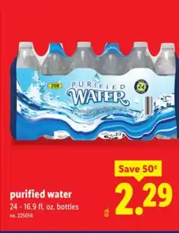 Lidl purified water offer