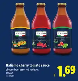Lidl Italiamo cherry tomato sauce offer