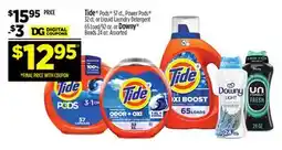 Dollar General Tide Pods 57 ct., Power Pods 32 ct. or Liquid Laundry Detergent 65 Load/92 oz. or Downy Beads 24 oz offer