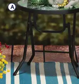 Family Dollar Outdoors by Design Folding Glass Table offer