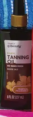 Family Dollar Family Beauty Dark Tanning Oil Spray offer
