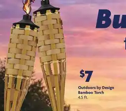 Family Dollar Outdoors by Design Bamboo Torch offer