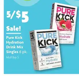 Family Dollar Pure Kick Hydration Drink Mix Singles offer