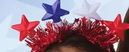 Family Dollar Patriotic Light-Up Necklace or Tinsel Headband offer