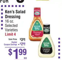 Smart & Final Ken's Salad Dressing offer