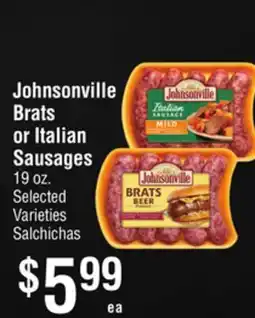Smart & Final Johnsonville Brats or Italian Sausages offer