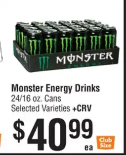 Smart & Final Monster Energy Drinks offer