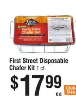 Smart & Final First Street Disposable Chafer Kit offer
