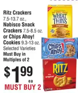 Smart & Final Ritz Crackers, Nabisco Snack Crackers or Chips Ahoy! Cookies offer