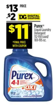 Dollar General Purex Liquid Laundry Detergent offer