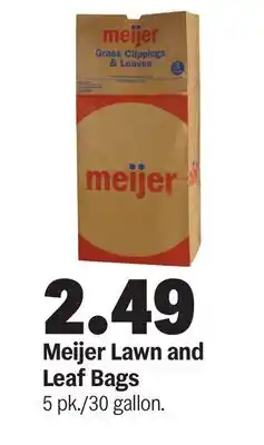 Meijer Meijer Lawn and Leaf Bags offer